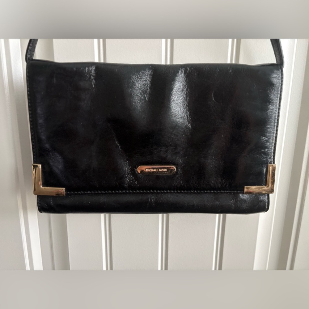 Michael Kors Black Leather Y2K Shoulder Bag - Picture 3 of 6